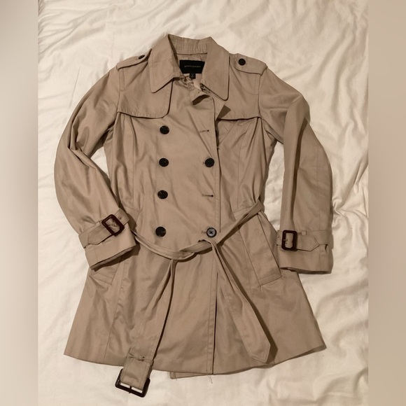 Banana Republic Jackets & Blazers - Banana Republic Tan Belted Trench Coat - Small Petite